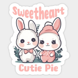 Bunny Couple Sticker